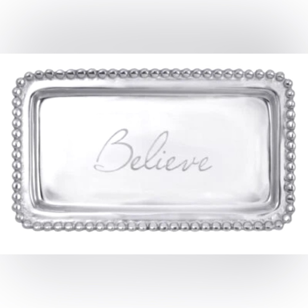 Mariposa Statement Tray “Believe”